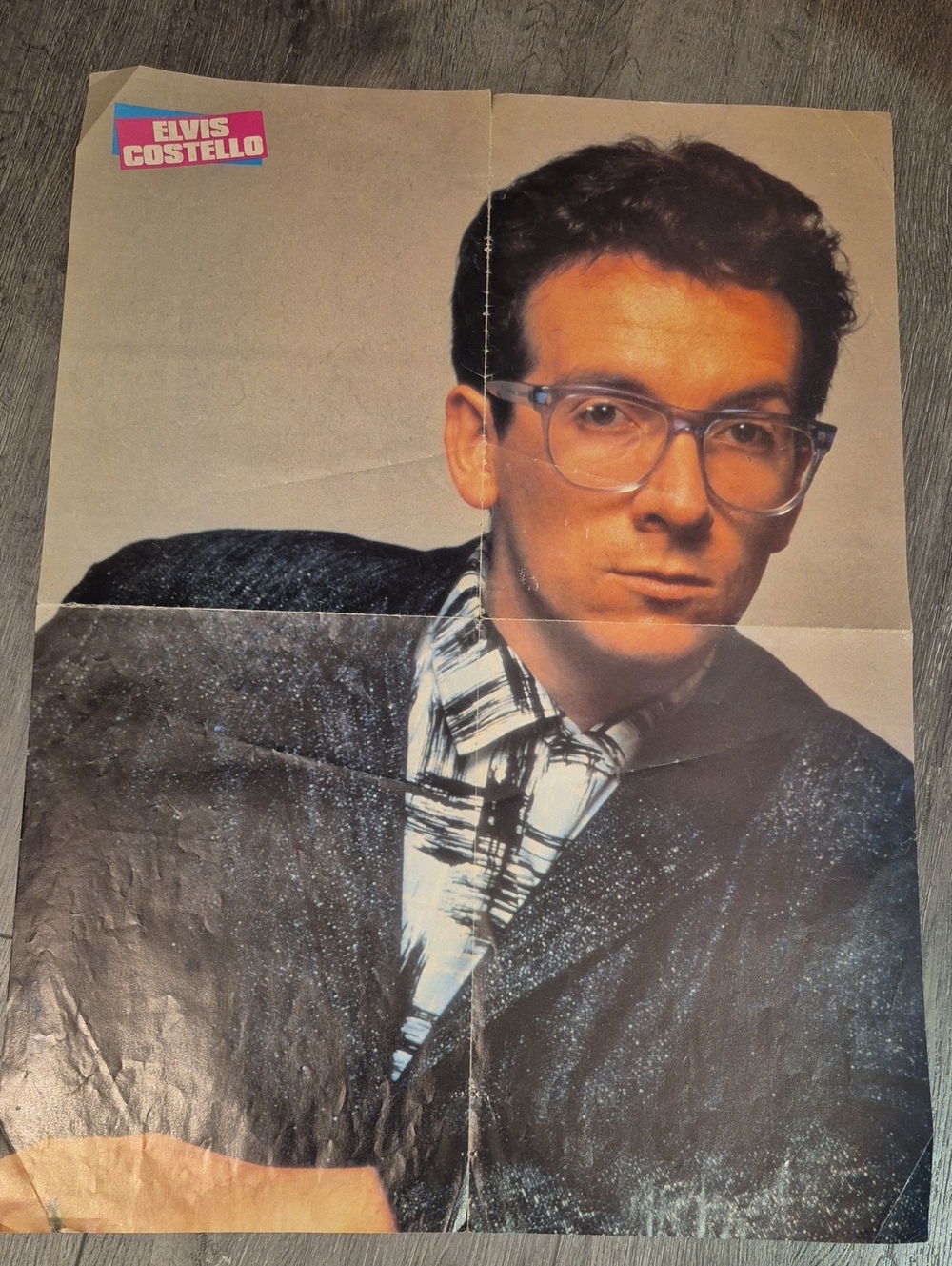 Elvis Costello Rock and Roll Legend Poster & Spandau Ballet Poster Vintage Rare